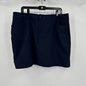 Eddie Bauer Womens Skort Size 16 Activewear Tennis Navy‎ Travel Golf